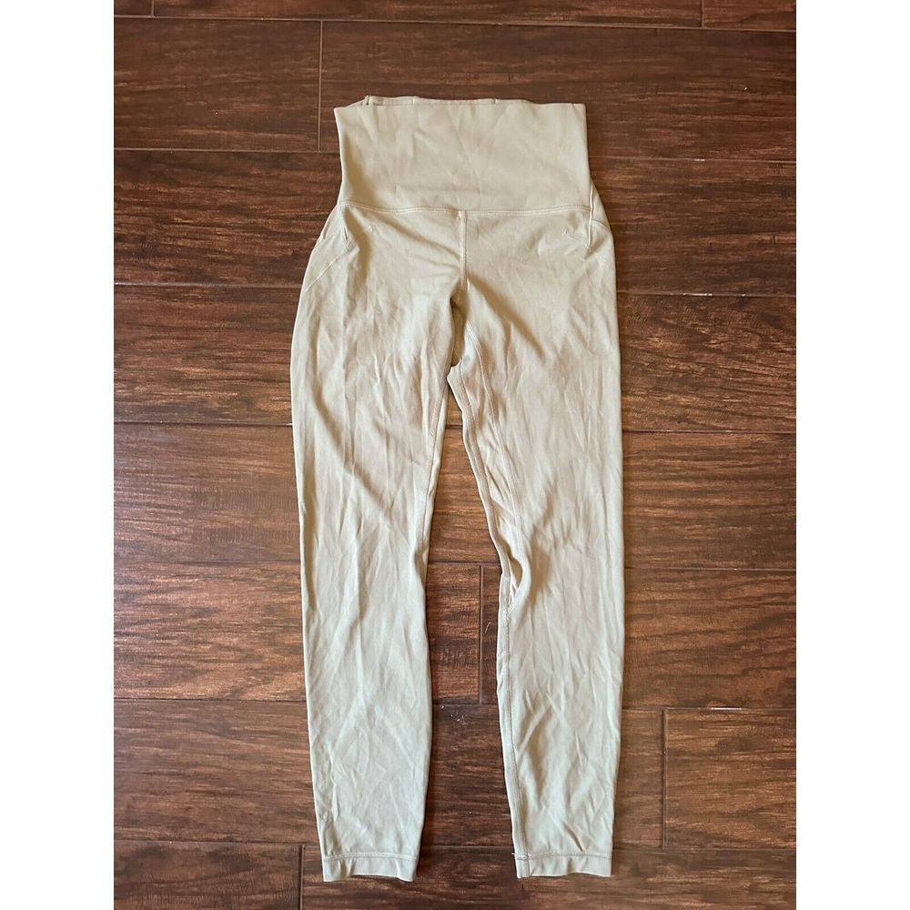 Lululemon Sz 4 Nulu‎ Fold High-Rise Yoga Tight 25" Rosemary Sage Green - Picture 11 of 13
